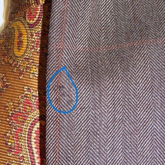 Anderson & Sheppard Savile Row Bespoke Brown Herringbone Sport Coat 42R - Picture 13 of 16